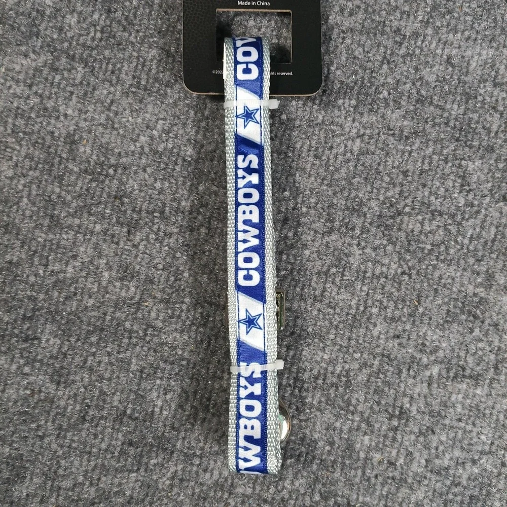 Dallas Cowboys Dog Leash O/S Blue Silver NFL Team Gear Pets First